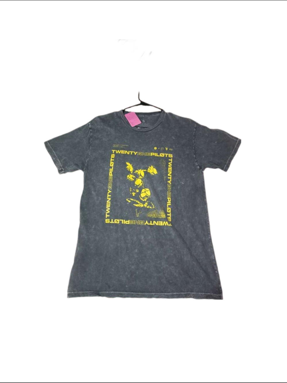 Twenty One Pilots Kids Charcoal Tee with Yellow Band Graphic